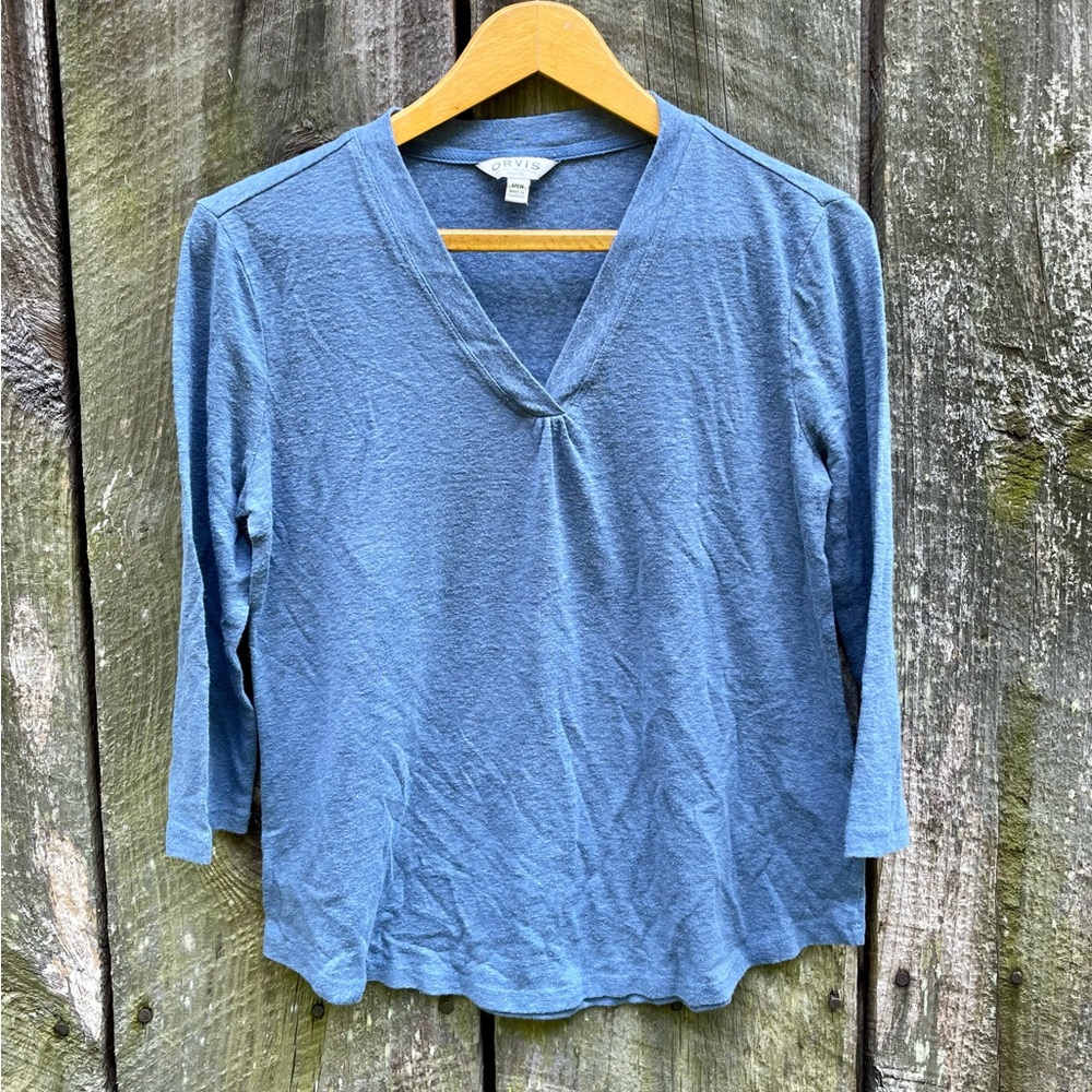Orvis Linen Blend Shirt Size S